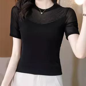 슬림 티셔츠 댄스복 슬림티 긴팔 라인댄스상의 여성 연습복