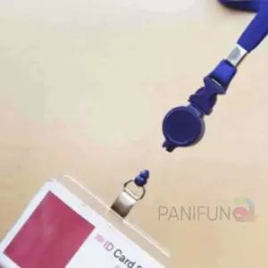 출입증릴홀더 명찰목걸이 사원증릴홀더 가로 릴홀더 파랑