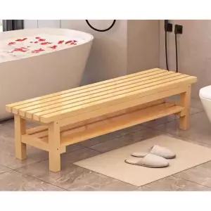 원목 긴의자 목욕탕 벤치 사우나 휴게실 수영장 의자