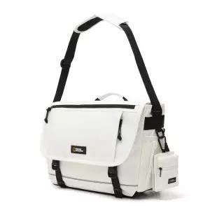 내셔널지오그래픽 학원 보조 가방 학생 위티 메신저백 화이트 MNS