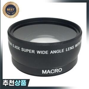 매크로 렌즈 광각 렌즈 캐논 호환 니콘 EOS 350D 400D 450D 500D 1000D 550D 600D 1100D 용 58mm 0.45x