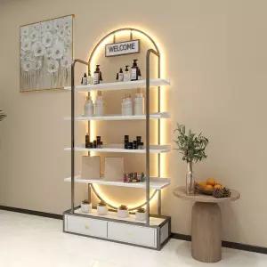 화장품 미용실 메이크업 매니큐어 선반 케어 스킨 캐비닛 진열장 진열대 조명