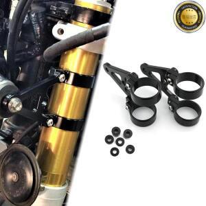 42mm BMW K100 K75 오토바이 프론트 포크 튜브 CNC 마운트 헤드라이트 브래킷 알루미늄 블랙