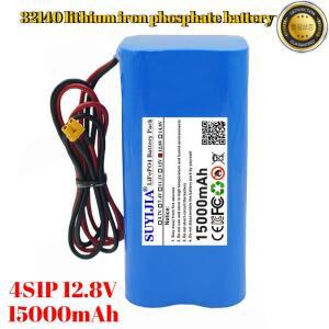 새로운 32140 리튬 철 인산염 배터리 팩 4S1P 15Ah 12.8V 태양 전지 블루투스 전기 자동차 전동 공구 XT30