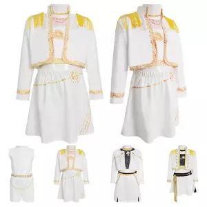 댄스복 방송 아이돌 무대 의상 발표회 2/3 PC 세트 할로윈 의상악마 사냥 코스프레 옷 POP 크리스마스 생일