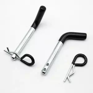 QYIMLI 2PCS 1/2 히치 핀 트랙터 견인 및 클립 RV 보트 카 트럭 견인용 빨간색 핸들 트레일러 게이트