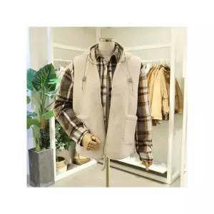 [오픈클로젯] DO25CVT701 후드배색뽀글이집업베스트_P409710658