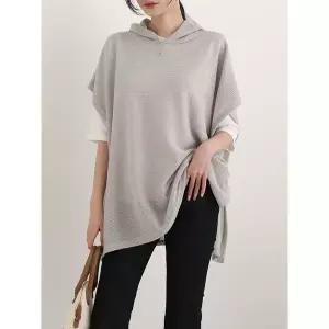 [시크루즈]노로 하찌 판초 박스 후드 조끼 BDTG603_P419340375