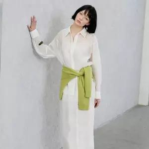 [ZOOC]시스루 블라우스 & 프린트 슬리브 리스_s