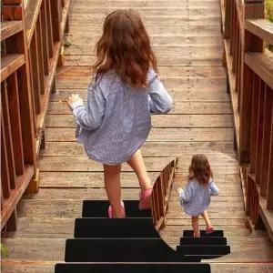 건물 계단 안전 논슬립 테이프 61cm x 10개 1묶음 미끄럼방지 스티커 블랙