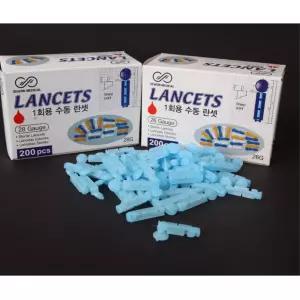 여드름 압출바늘 손따는침 사혈침 니들 x200개 무통 혈당체크 펜