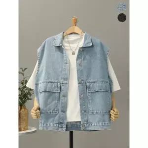 [모노시크]애니트 빅 포켓 데님 조끼 MNCS443_P419336442