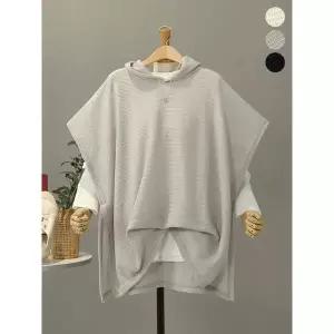 [모노시크]포커싱 하찌 판초 박스 후드 조끼 MNTG603_P419336455