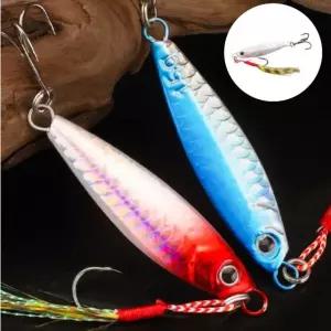 반짝반짝 어비늘 바다낚시 레인보우 메탈지그 5p세트 메탈지그25g 낚시바늘 삼치메탈지그