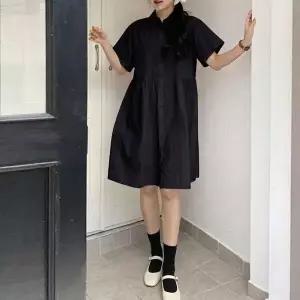 [하프클럽/]여름 바스락 셔링 셔츠 미니 원피스 바스락 루즈핏 데일리룩