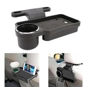자동차 뒷좌석 컵홀더 백시트 오거나이저 접이식 트레이 접시 보관함 범용 액세서리