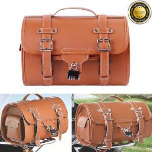 오토바이 유니버설 브라운 대용량 방수 가방 사이드 도구 할리 혼다 야마하에 대한 후방카메라 여행 수하물