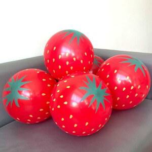딸기 풍선 복숭아 사과 망고등 용품 호일 호환 조각 알루미늄 테마 인테리어 라텍스