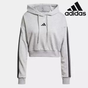 [아디다스] 여성용 후드티 /d6- JE0019 / 우먼스 에센셜 3S 프렌치 테리 크롭 후디