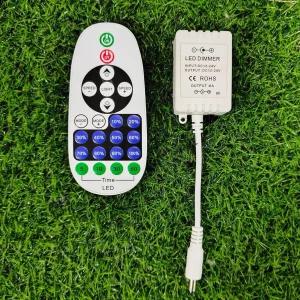 네온사인 및 단색 LED 스트립 조명용 리모컨 - 리본 캐비닛 선반 조명 타이머 기능이 있는 DC 12-24V 23키