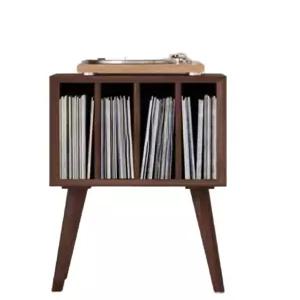 LP진열장 lp거치대 레코드판 원목 보관함 lp턴테이블 블랙호두46x36x78