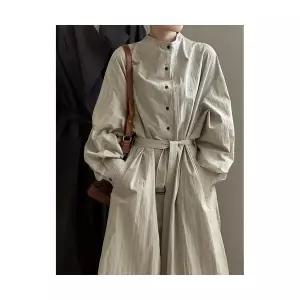 엘럽 여자 정장 원피스 롱 셔츠 스커트 풀오버 벨트 원템1