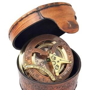 브라스해리 복제 선물 나침반 선박 브라스 상자 구리 앤티크 해시계