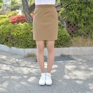 교복몰 (하복)스판 베이지 교복치마 교복 학생복.