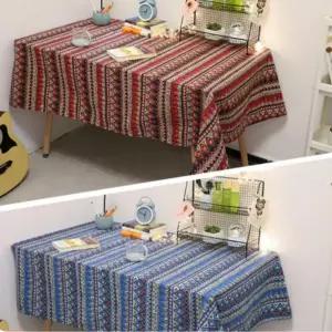[셀러에이드]2색 1개 140x90 인디언 패턴 테이블보 식탁 캠핑 파티 식탁보 식탁