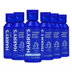 Harry's 남성용 바디 워시 100ml(3.4액량 온스) 6팩 스톤 향 - 여행용 사이즈 세면도구