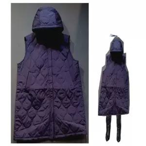 마후쿠 빅사이즈 패딩 후드 롱조끼ab6652