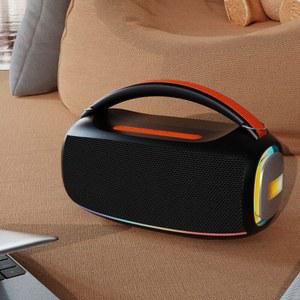 노래방 기계IPX5 5 3 성인 카드USBAUX라이브 파티용 시스템 무선 지원 블랙 및 PA 용 홈 60W 마이크 TF 2개