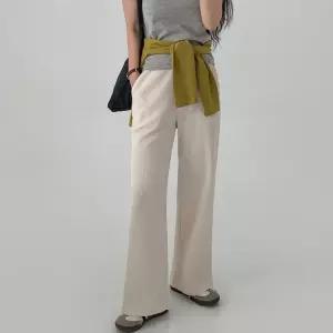 [에이와비] [140.150ver] #AWABMADE:_와플와이드밴딩팬츠 -키작녀/기장선택/2color