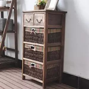 거실 수납장 다용도 공간활용 바구니 라탄 수납장 원목 서랍장 정리함 오피스 주방 정리 옷방 협탁 진열