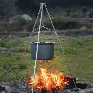 캠핑 삼각대 냄비 걸이 더치 오븐 화로 ZA3 (실버)감성 용품 냄비대