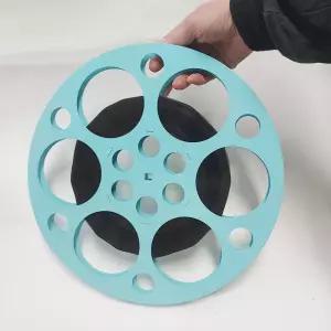 빈티지 소품 상태 좋은 하늘색 철재릴 중고 필름릴 31.5 cm 8mm 필름