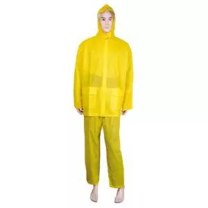 투피스 황색 새마을우의 공용우의 비옷 우비 레인코트 느벳렌