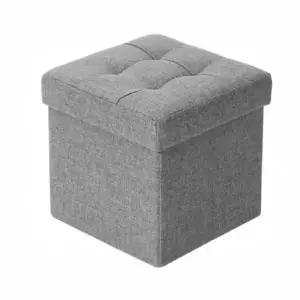 ( )접이식 수납 스툴 의자 미니 패브릭 수납 스툴 현관 거실