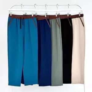 9부 허리밴딩 여름 일자바지 여자 인견 편한 쿨팬츠