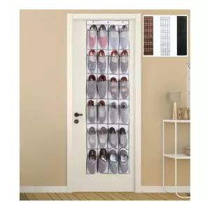 24칸 신발 수납 포켓 벽걸이 공간활용 대용량 보관대틈새 홀더 문걸이장 소품함 벽걸이장 도어 다용도