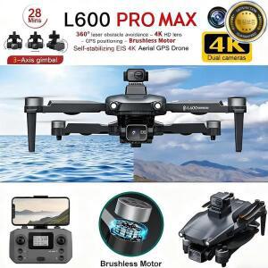 2026 4K 프로페셔널 HD 듀얼 카메라 신형 L600 PRO MAX GPS 드론 5KM 3축 짐벌 360 장애물 회피 브러시리스