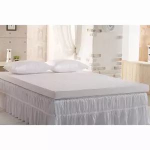 S슈퍼싱글 퀸사이즈 라텍스 메모리폼 침대매트커버 한국생산누빔