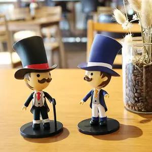 영국 신사 2P 세트 인테리어 소품 인형 장식 미니어처피규어품 엔틱품 카페품 거실품 침실품 장식품 콘솔품