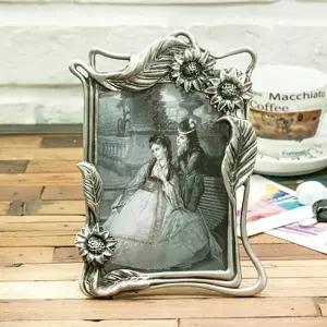 해바라기 주석 3X5 사진액자거실 소형 아기 앤틱 예쁜소품 인테리어수납 탁상용 미니 예쁜 이쁜 용품 책상