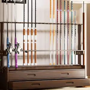 낚시대 로드 거치대 홀더 원목 보관대 스탠드 정리 바다 밑밥통 차량용 제작