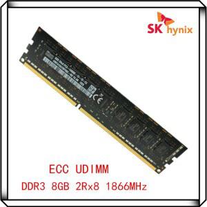 SK 하이닉스 DDR3 8GB 14900E PC3 1866MHz 2Rx8 순수 ECC UDIMM 워크스테이션, 8G RAM 언버퍼드 서버 메모리