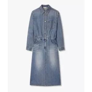 GCUT 카라 하프 버튼 데님 원피스_블루_7215355801 161997