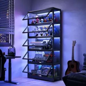 LED조명 고투명 아크릴 피규어 진열장 전시대 다층