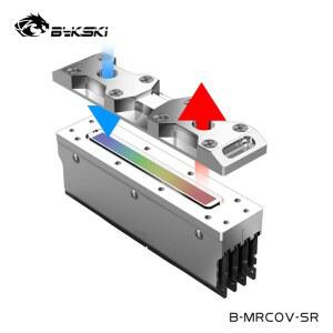 서버 열 방출 냉각을 위한 Bykski T2 레드 구리 RAM 메모리 칩 워터 블록 쿨러, 실버, B-MRCOV-SR