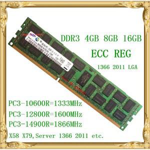 DDR3 4GB 8GB 16GB 서버 메모리 1333 1600MHz ECC REG DDR3 PC3-10600R 12800R 레지스터 RIMM RAM X58 X79 마더보드 사용